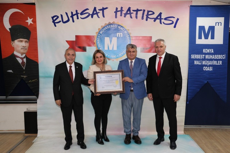 Konya SMMMO’da Ruhsat Dağıtım Töreni Gerçekleştirildi