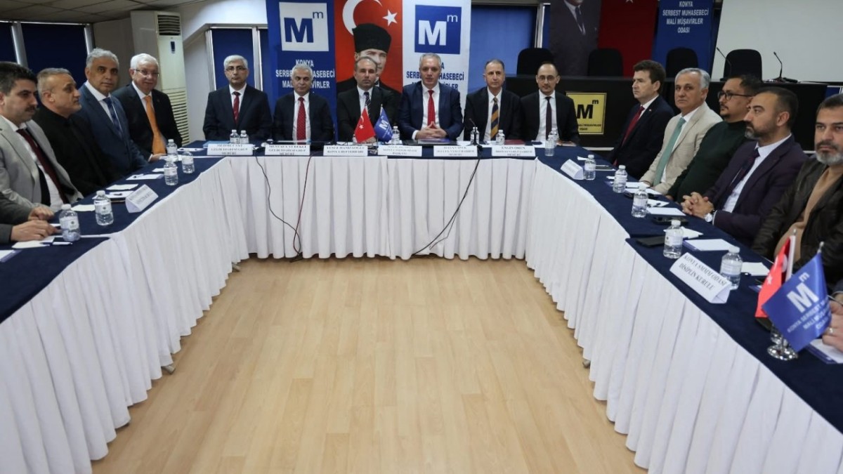 Konya SMMMO ile Konya Defterdarlığı Arasında İstişare Toplantısı
