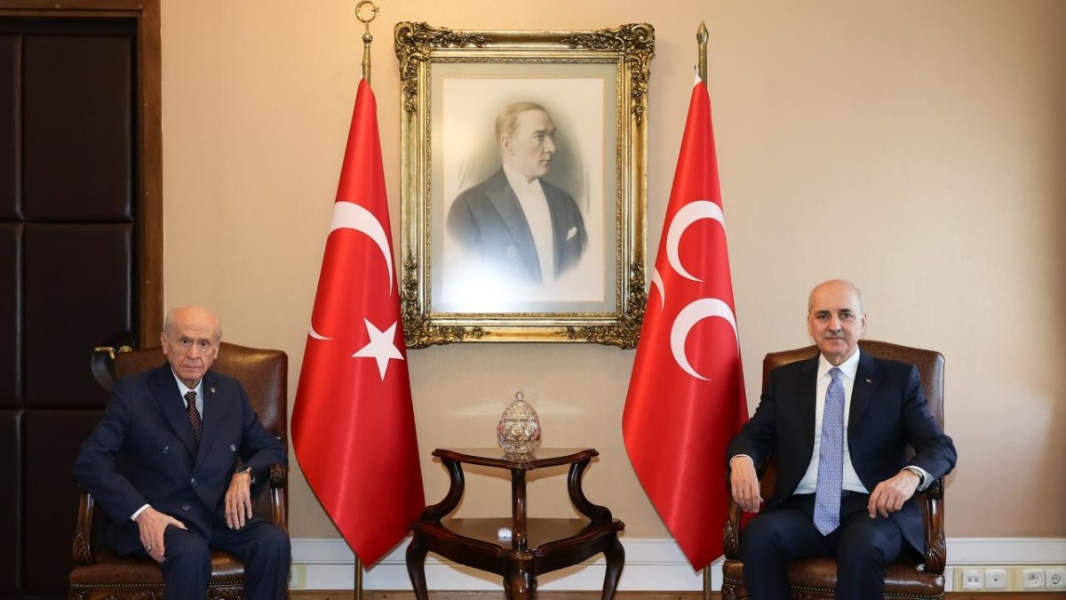 TBMM Başkanı Kurtulmuş, MHP Genel Başkanı Bahçeli'yi Ziyaret Etti