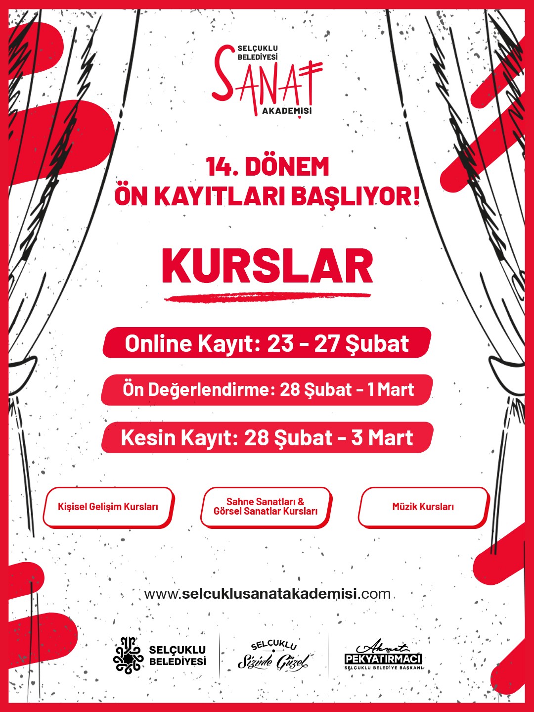Selçuklu Sanat Akademisi’nde 14. Dönem Ön Kayıtları Başladı