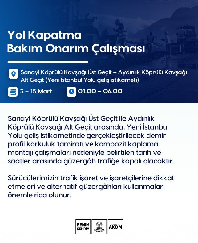 O Yol 13 Gün Trafiğe Kapanacak!