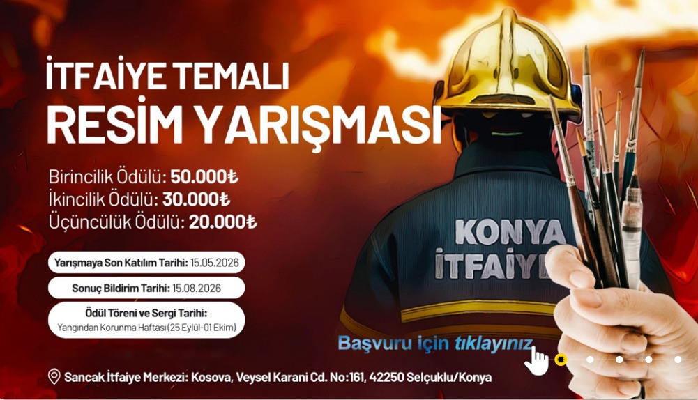 Konya Büyükşehir’den “İtfaiye” Temalı Resim Yarışması