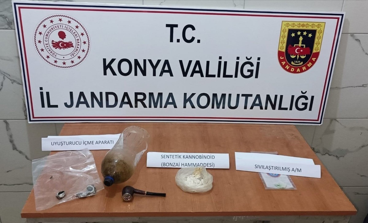 Konya Jandarmadan Uyuşturucu Operasyonu