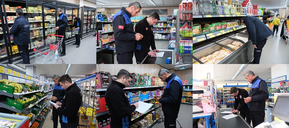 Akşehir Belediyesi Zabıta Ekiplerinden Zincir Marketlere Denetim