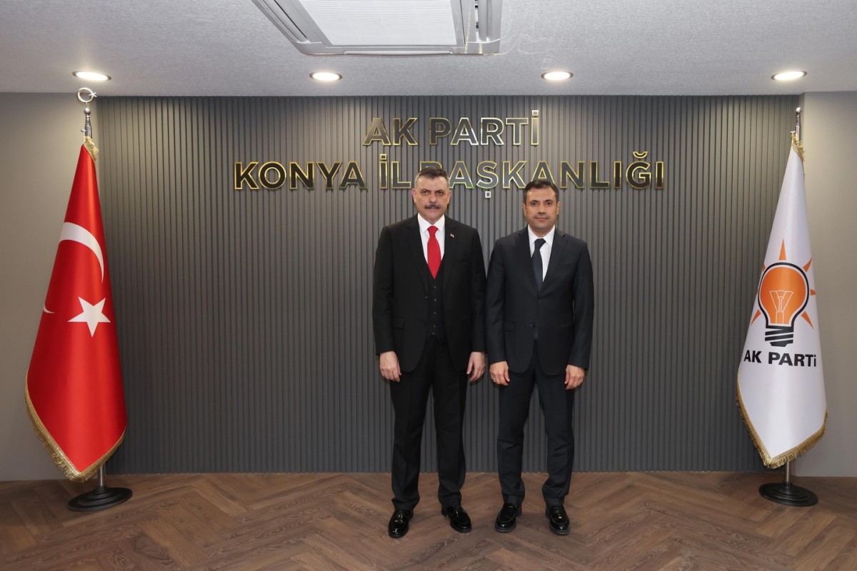 İçişleri Bakanı Mustafa Çiftçi, AK Parti Konya İl Başkanlığını Ziyaret Etti