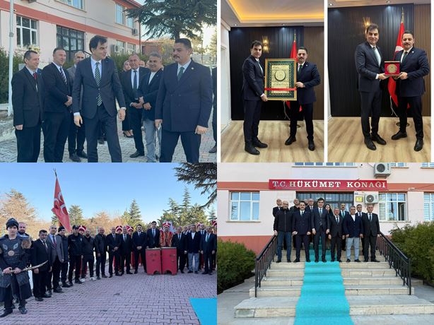 Milli Savunma Bakan Yardımcısı Musa Heybet’ten Yunak Kaymakamı Taşavlı’ya Ziyaret