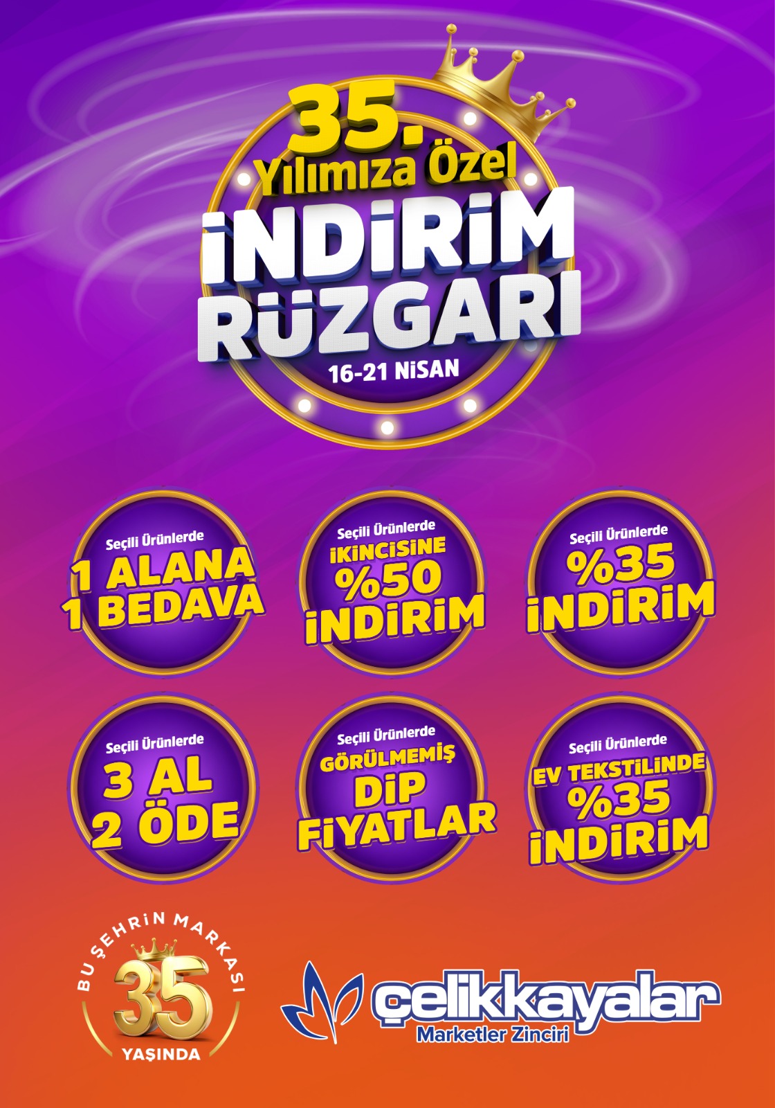 Çelikkayalar'dan 35. Kuruluş Yıl Dönümüne Özel Kampanya