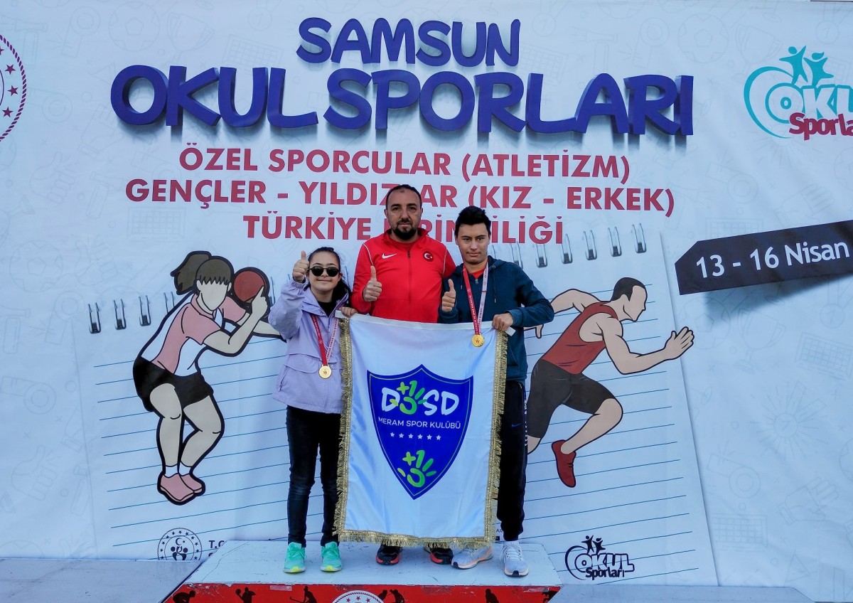 Konya Meram’ın Özel Sporcularından Çifte Başarı
