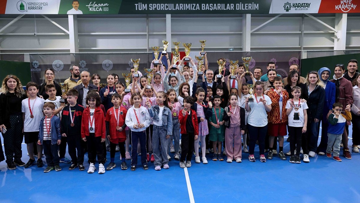 23 Nisan Tenis Turnuvası Karatay'da Tamamlandı