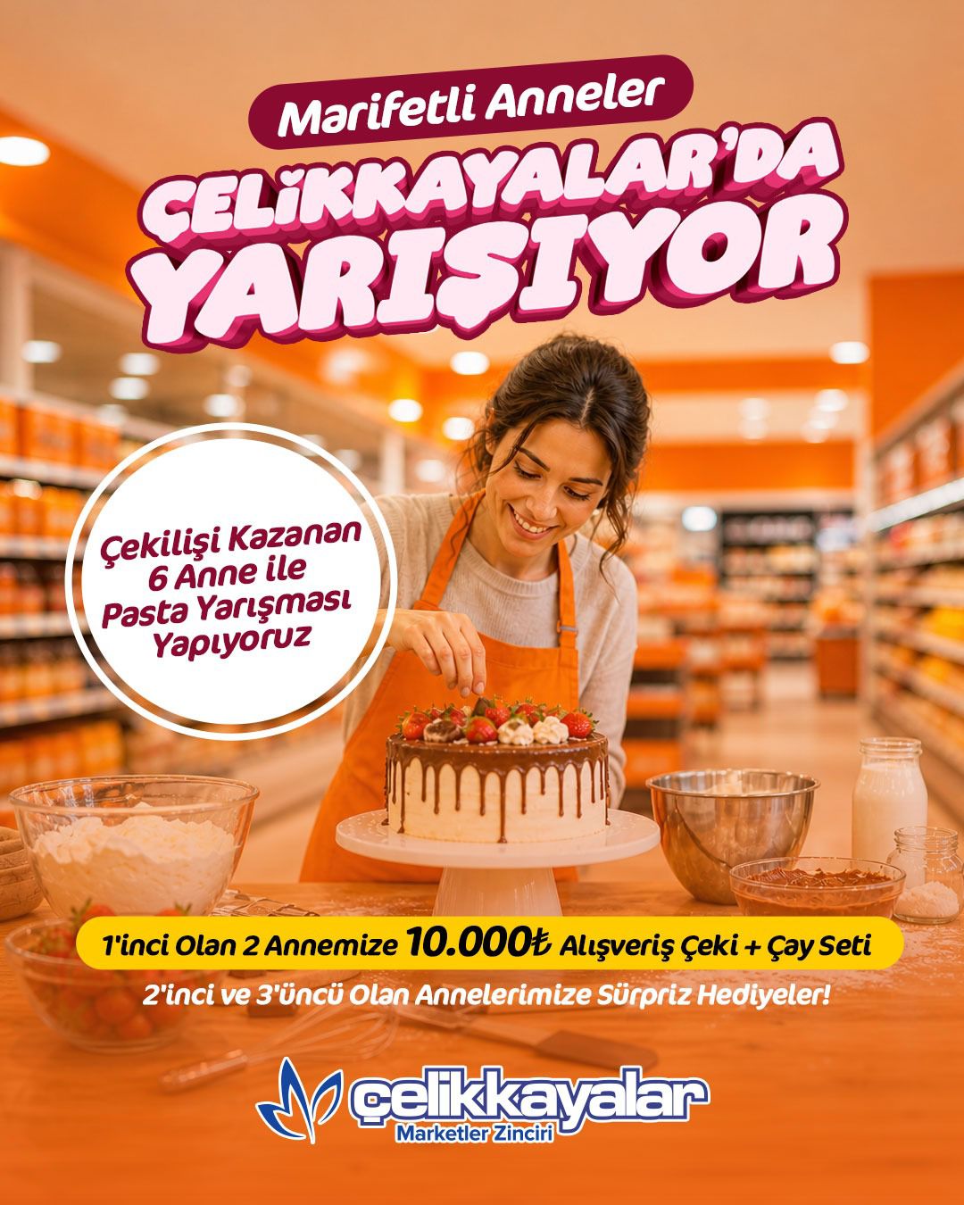 Çelikkayalar AVM’de Anneler Yarışıyor