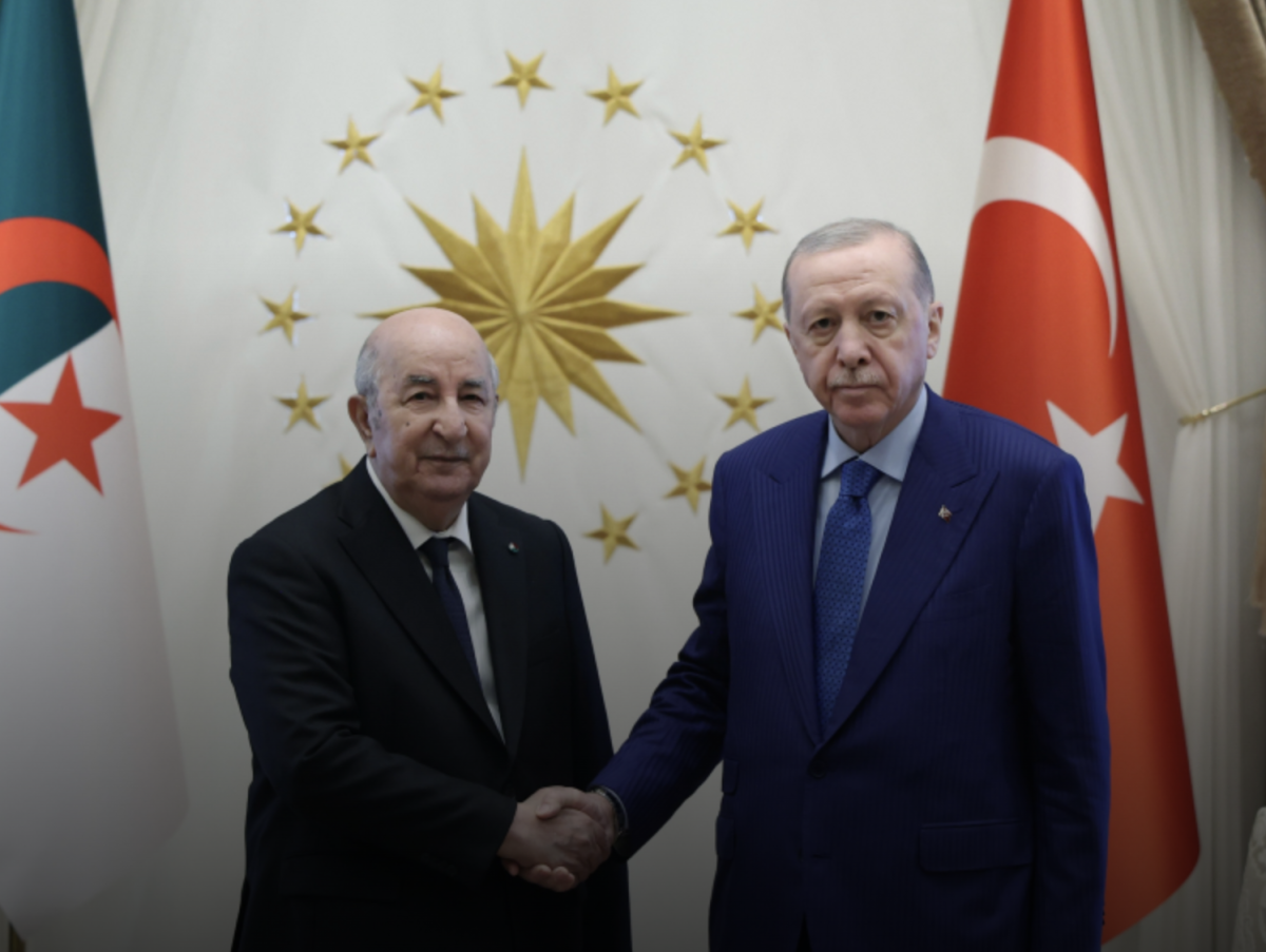 Cumhurbaşkanı Erdoğan’ın Cezayir Cumhurbaşkanı Tebbun İle Görüştü