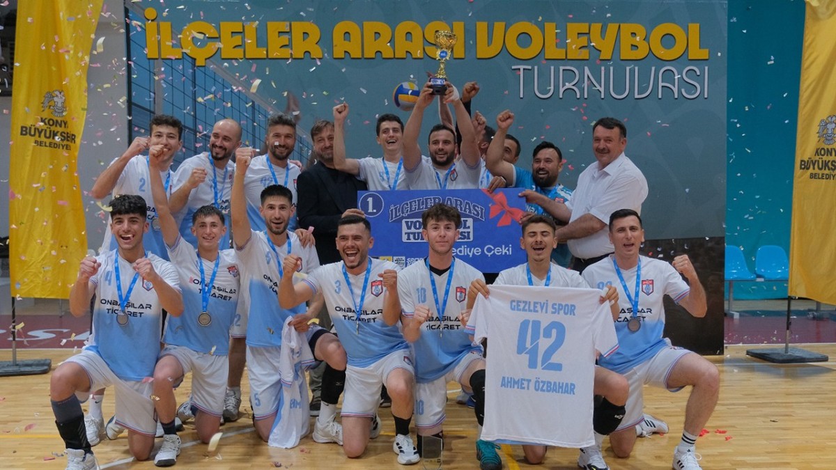 İlçeler Arası Voleybol Turnuvası'nda Şampiyon Hadim Oldu