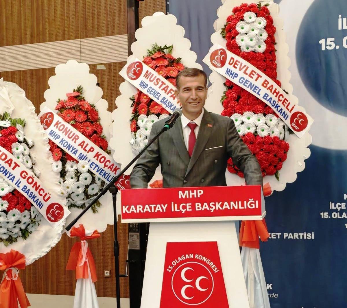 MHP Karatay’da Yeni Başkan Muammer Özcan Oldu