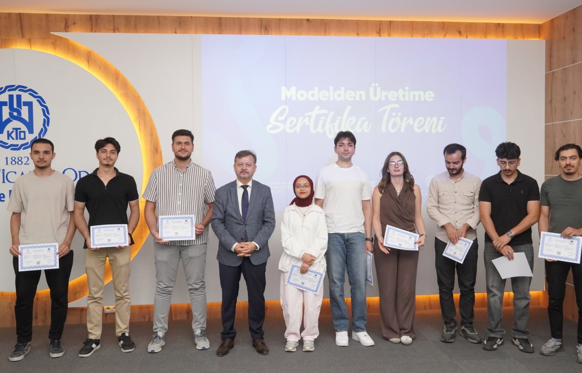 Konya’da “Modelden Üretime” Eğitim Programı Sertifika Töreniyle Sona Erdi