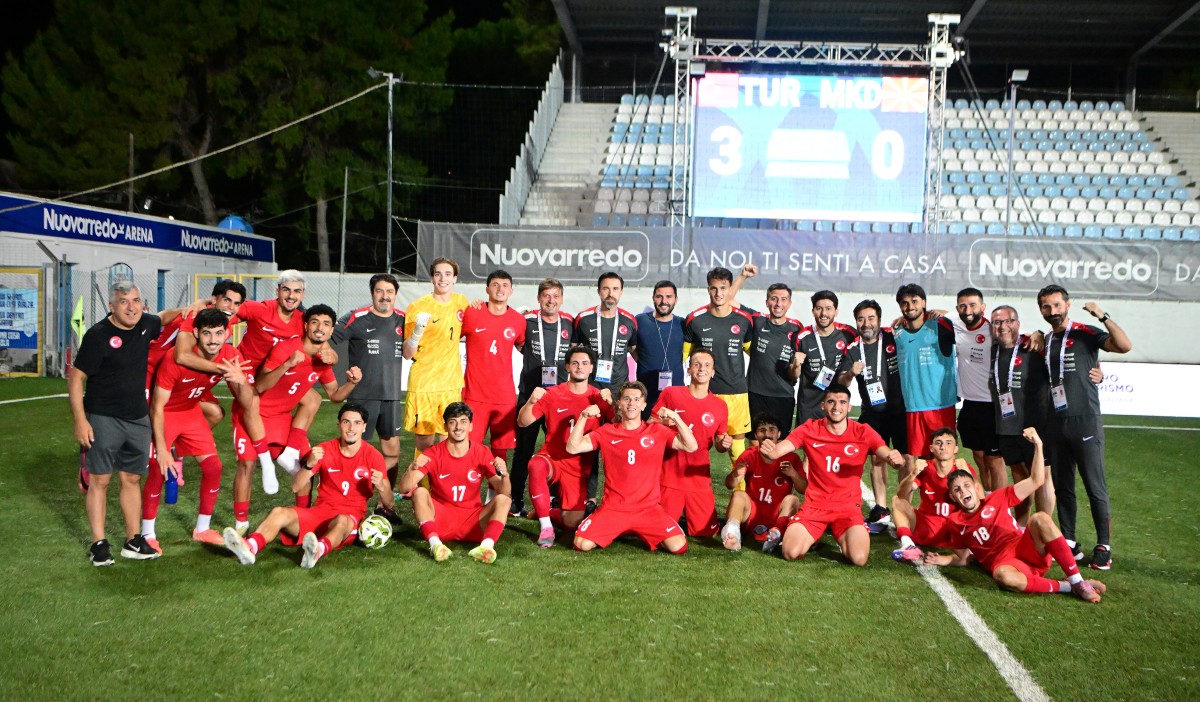 U20 Millî Takımımız, Akdeniz Oyunları'nda Kuzey Makedonya'yı 3-0 Yendi