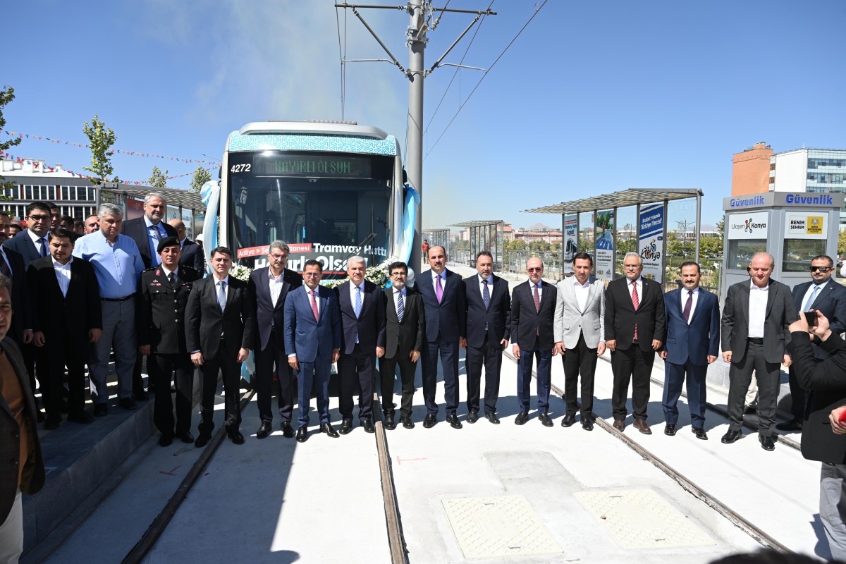 Konya’nın Raylı Sistem Ağını Güçlendirecek Adliye-Şehir Hastanesi Hattı Açıldı