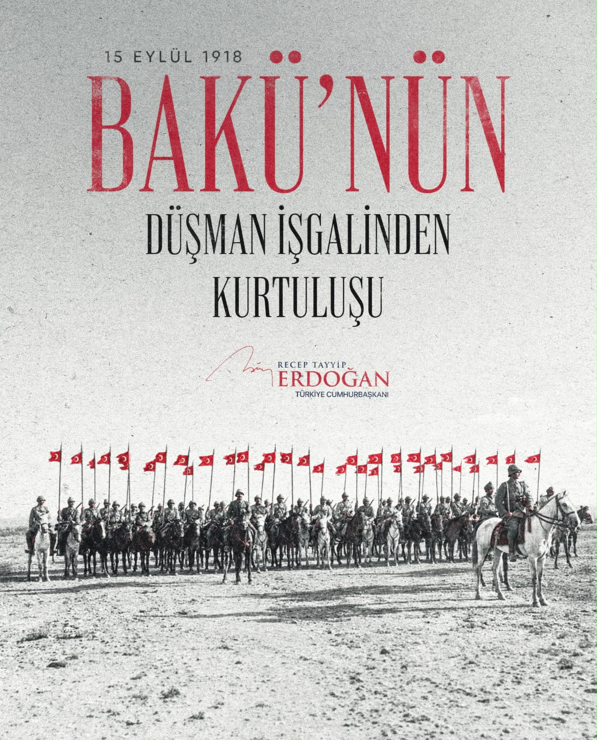 Cumhurbaşkanı Erdoğan, Bakü’nün Düşman İşgalinden Kurtuluş Yıl Dönümünü Kutladı