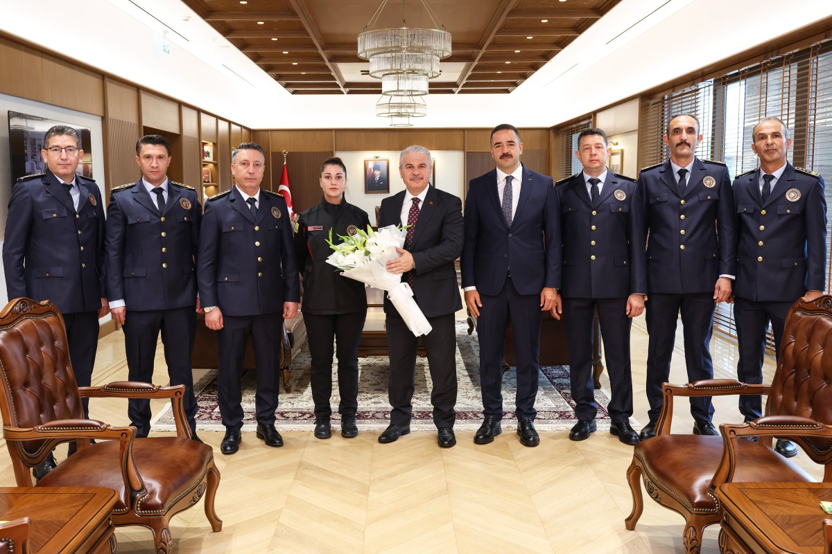 Vali İbrahim Akın'a İtfaiye Haftası Dolayısıyla Ziyaret