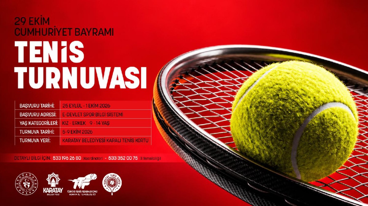 29 Ekim Cumhuriyet Bayramı Tenis Turnuvası Heyecanı Başlıyor