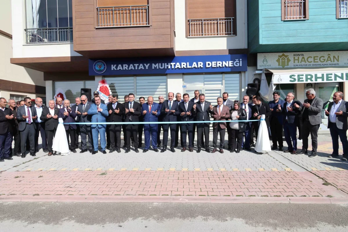 Karatay Muhtarlar Derneği’nin Yeni Hizmet Binası Açıldı