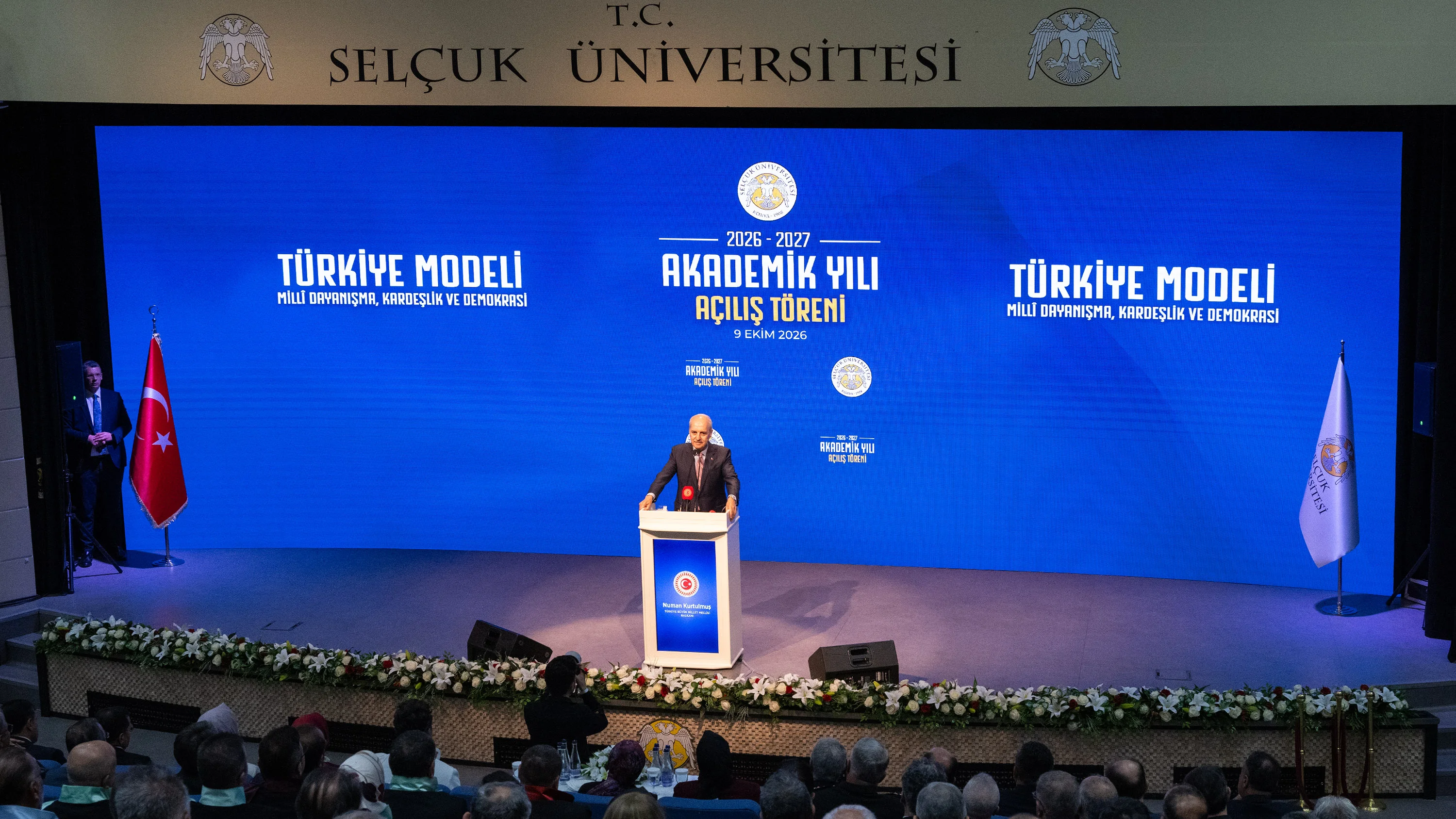 Selçuk Üniversitesi Akademik Yılı TBMM Başkanı Numan Kurtulmuş’un Katılımıyla Açıldı