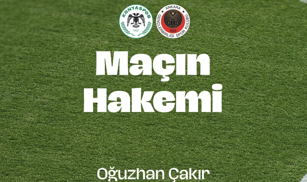 Konyaspor - Gençlerbirliği Maçının Hakemi Oğuzhan Çakır