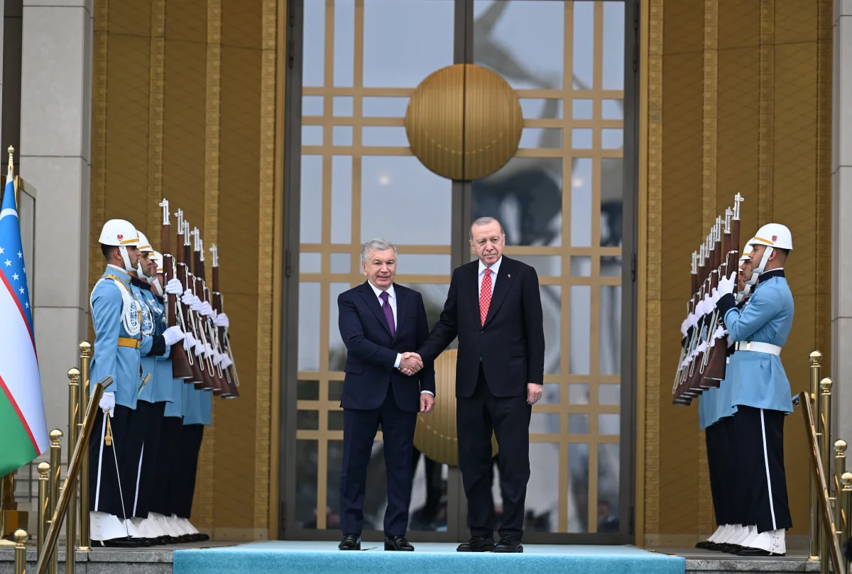 Özbekistan Cumhurbaşkanı Mirziyoyev Ankara’da