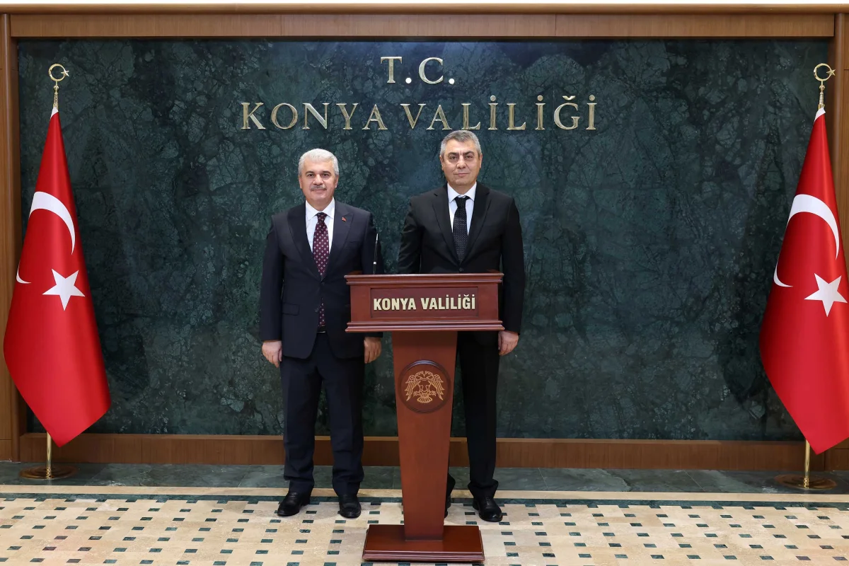 Vali İbrahim Akın, Mersin Valisi Atilla Toros’u Misafir Etti