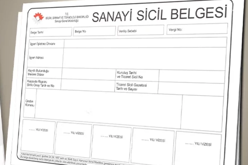 Sanayi Sicil Tebliği Yenilendi