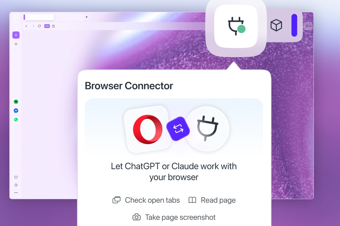 Opera, Yapay Zekâ Araçlarını Doğrudan Tarayıcı Oturumlarına Bağlıyor