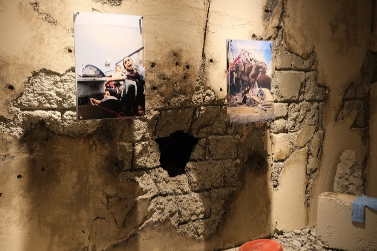 ''Gazze Mektupları” Sergisi Ziyarete Açıldı
