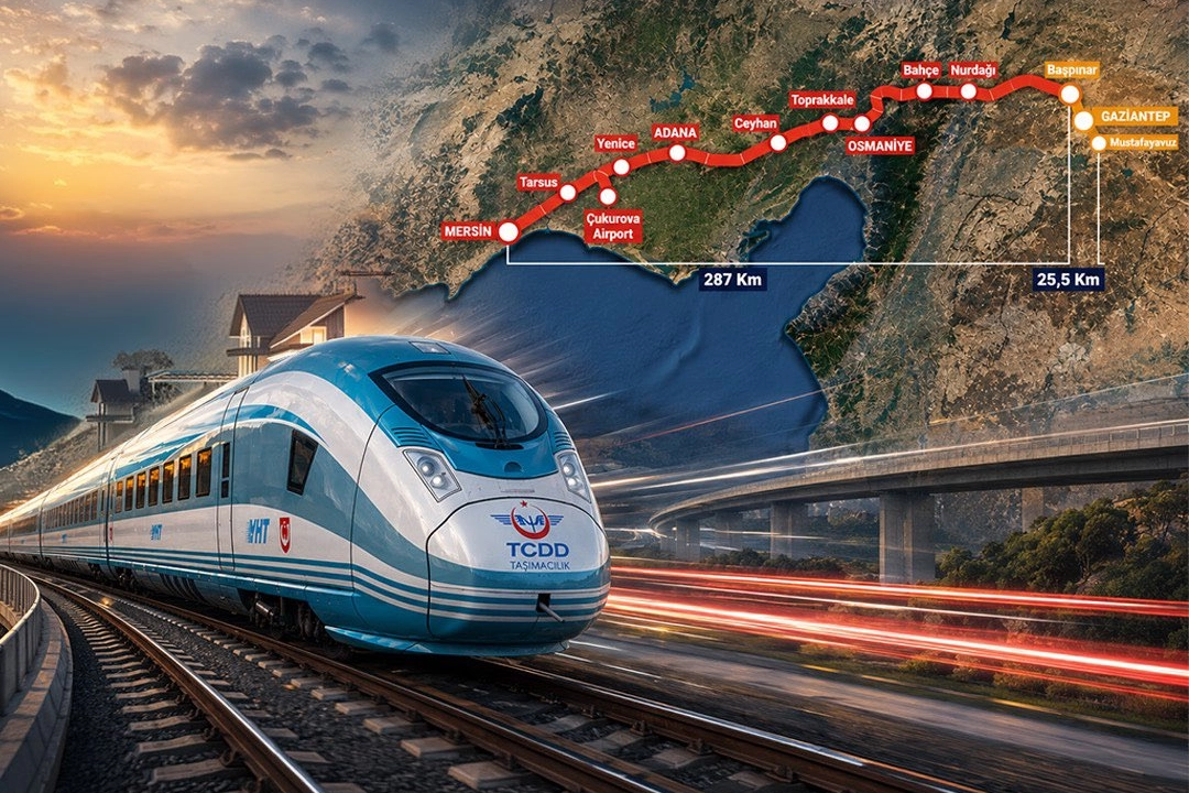 Mersin-Gaziantep YHT Hattı, Türkiye’yi Orta Koridor ve Kalkınma Yolu’na Bağlayacak