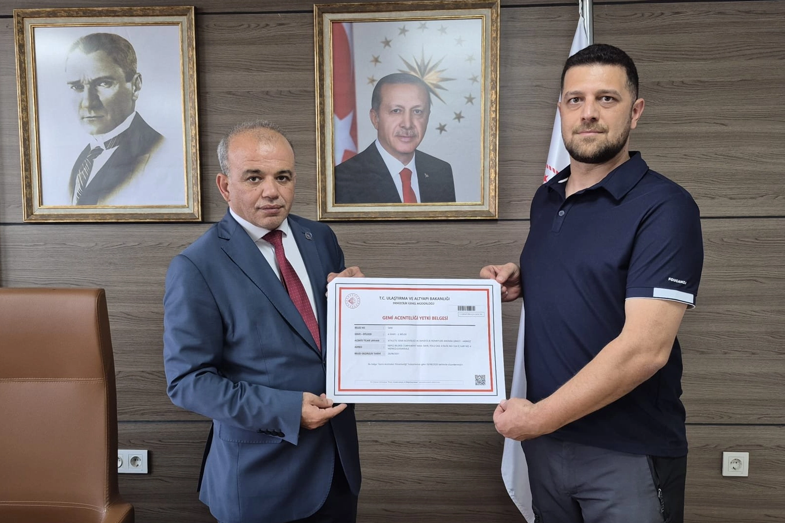 Gemi Acenteliğinde Yeni Dönem... İlk A Sınıfı Yetki Belgesi Verildi