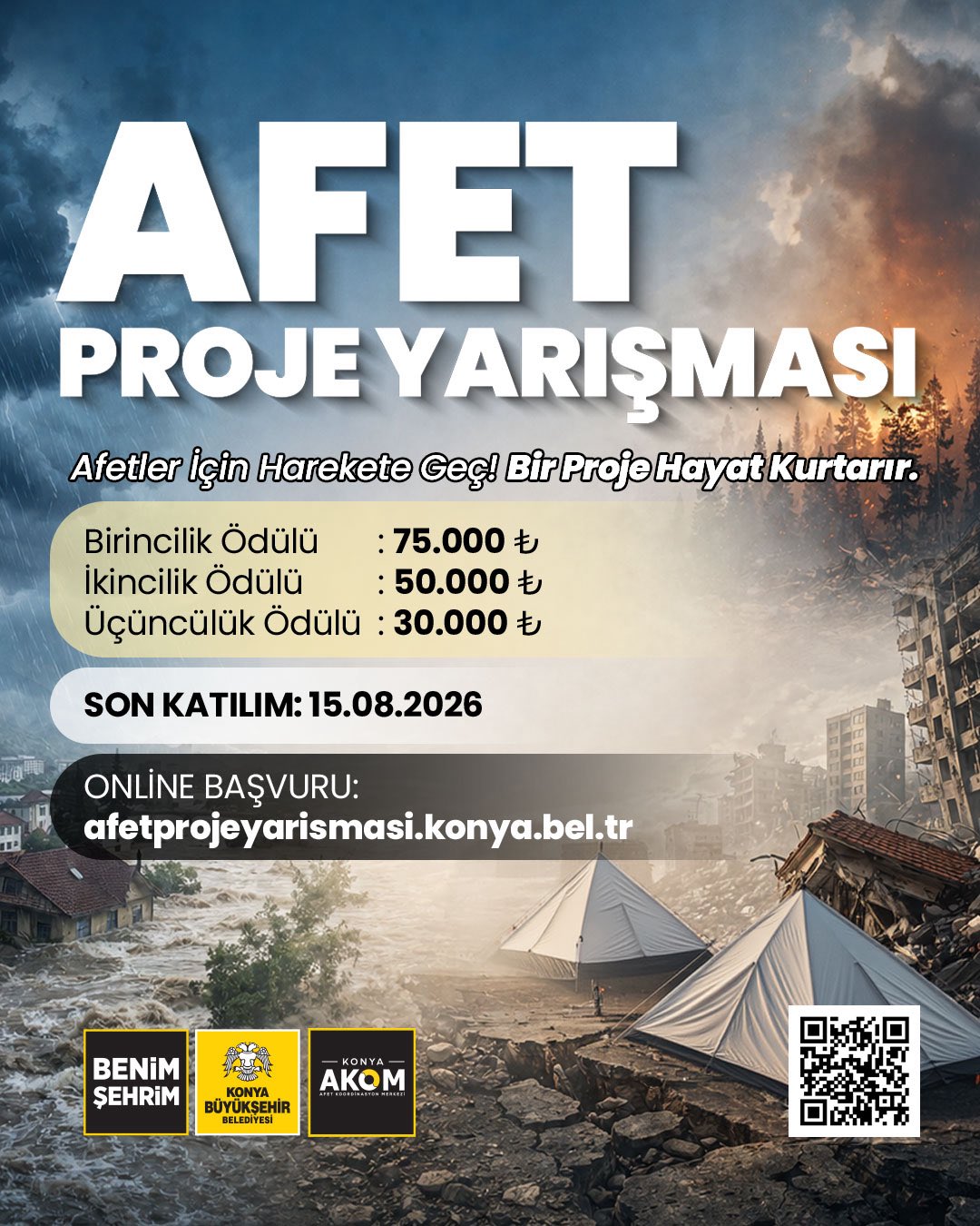 Afet Proje Yarışması Başladı