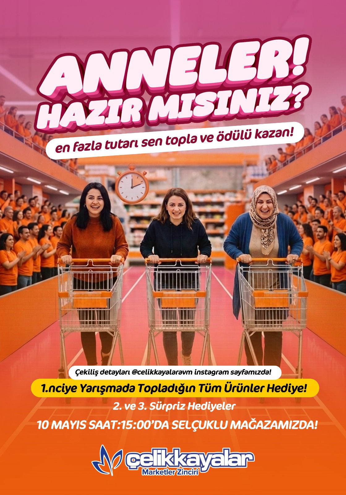 Çelikkayalar AVM’de Anneler Yarışıyor
