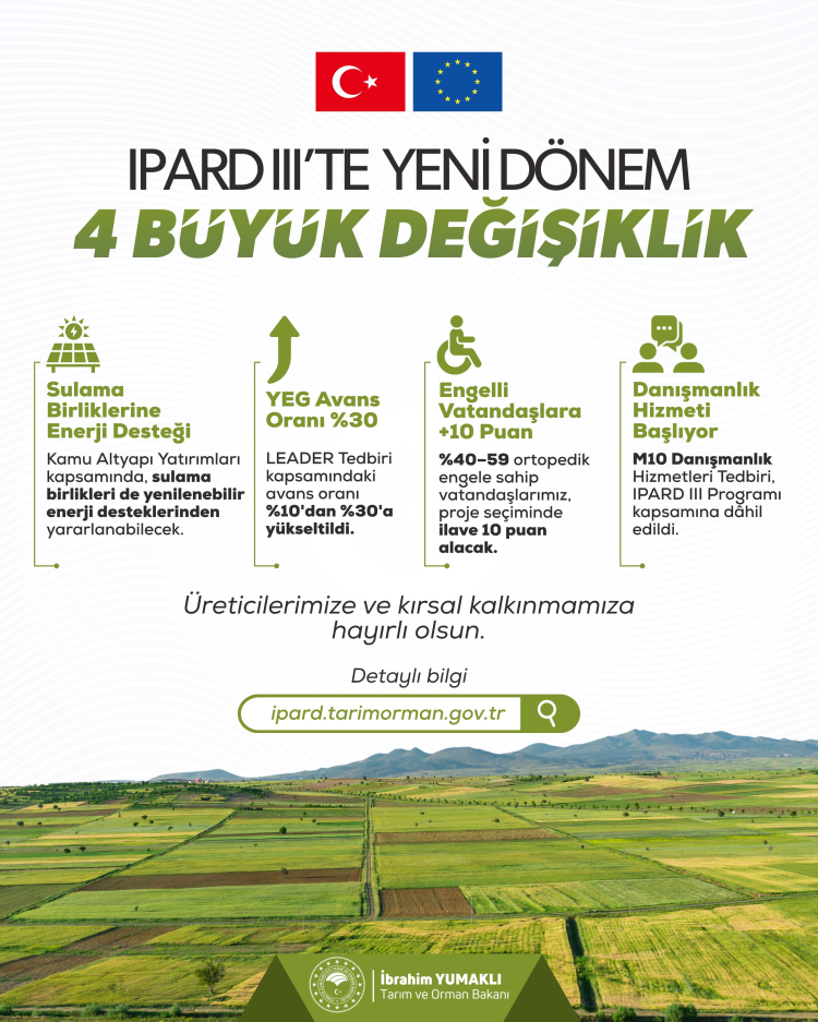 IPARD III'te 4 Büyük Değişiklik