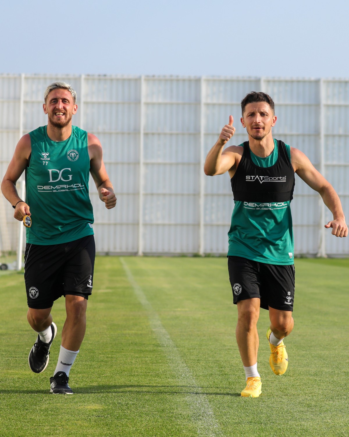 Konyaspor, Günü Çift Antrenmanla Tamamladı