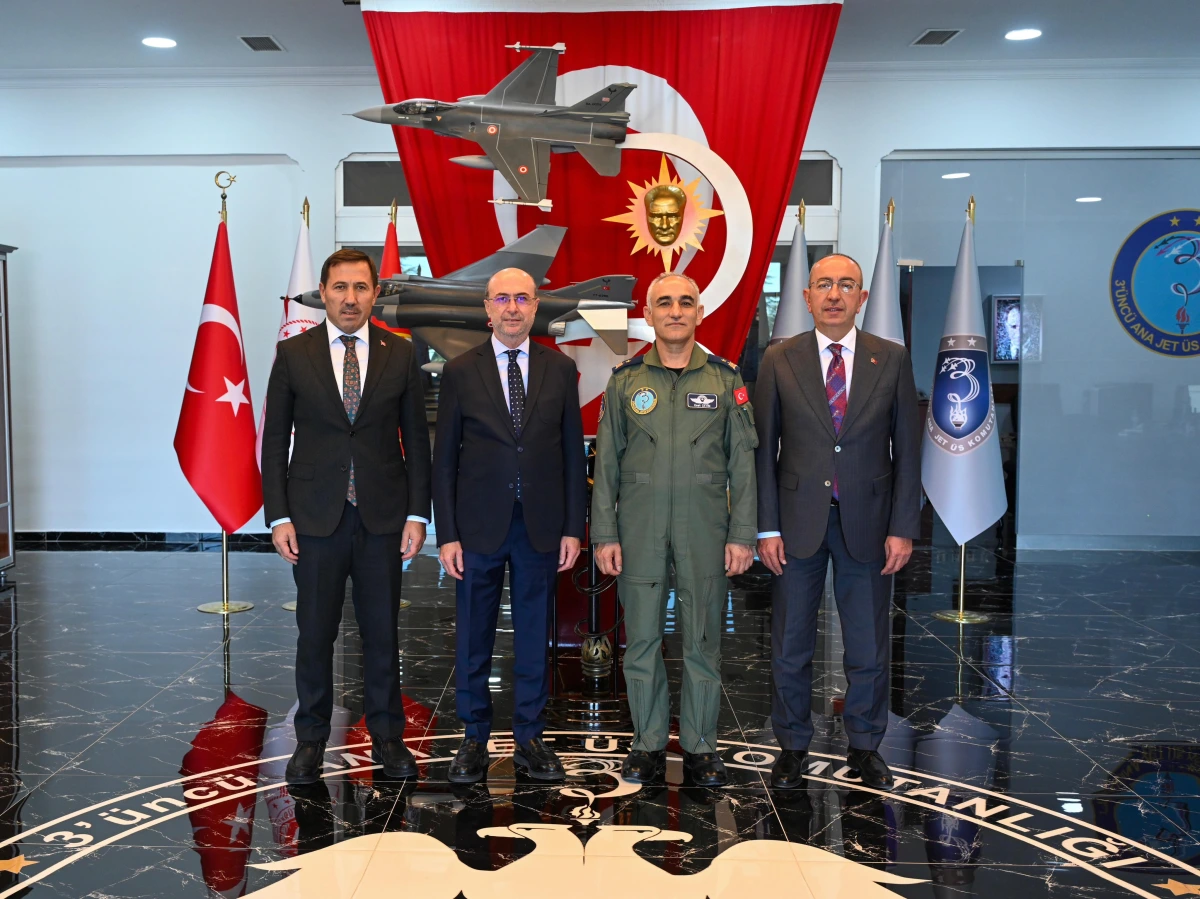 Konya Başkanlarından 3. Ana Jet Üssü Komutanlığı'na Üst Düzey Ziyaret!